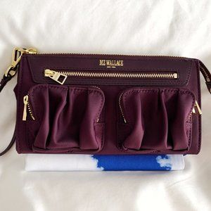 NEW MZ Wallace Abbey Wristlet Mulberry Nylon